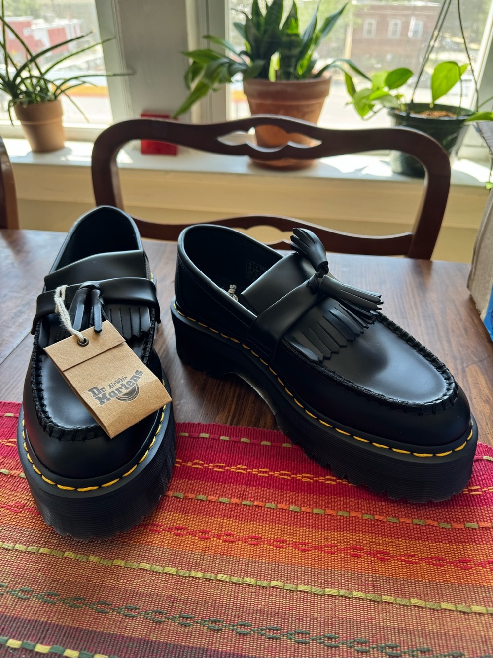 Dr. Martens Black Adrian Tassel Loafers - Women’s